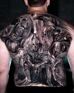 full back tattoo