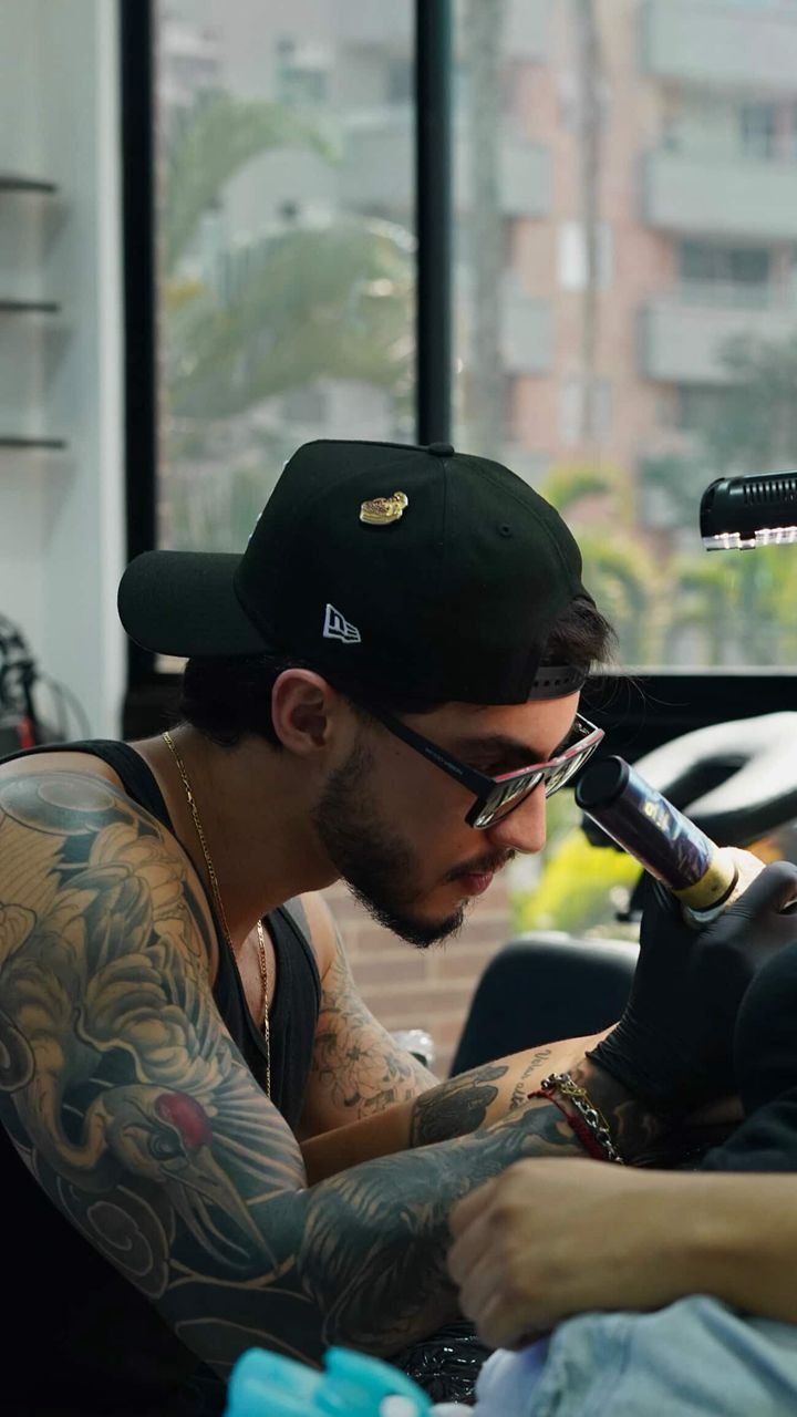 black and grey tattoo style - full back