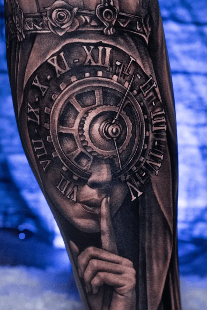 black and grey hernandez tattoo studio azteca