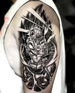 anime tattoo artist vegeta